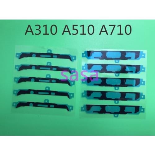 10set/lot Original Faceplate LCD Front Frame Glue Sticker Adhesive Tape For Samsung Galaxy A3 A310 A5 A510 A7 A710 A9 A910 2016