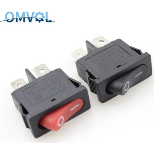 10PCS mini rocker switch 2pins ON-OFF