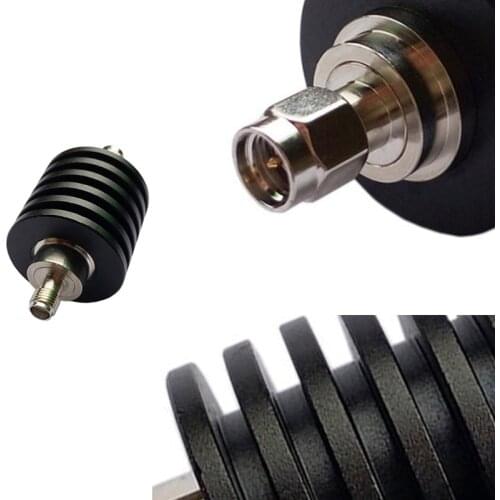 10W SMA-JK RF Attenuator, DC - 4GHz, 50Ohms SMA Attenuator SMA Male To Female Coaxial Fixed Attenuator