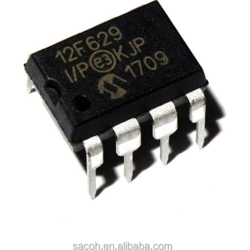 5PCS/lot New OriginaI PIC12F629-I/P 12F629-I/P PIC12F629-E/P PIC12F629-I/SN 12F629 PIC12F629 DIP-8 8-Bit CMOS Microcontrollers