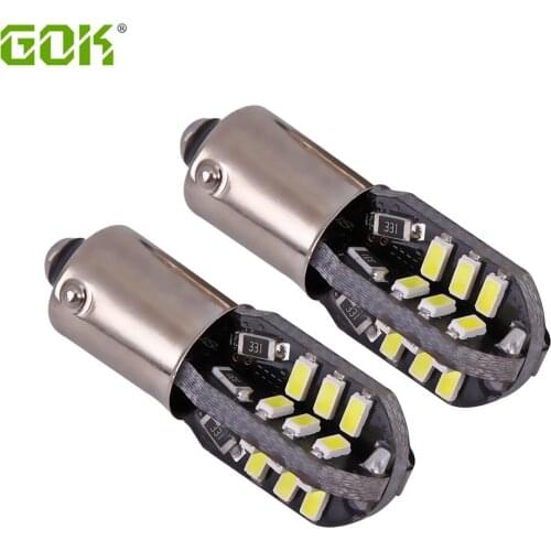 Free shipping 6pcs/lot BA9S led 24SMD 3014 led White CANBUS led Error Free Interior Car H6W 24LED Light Lamp bax9s led Bulb 12V