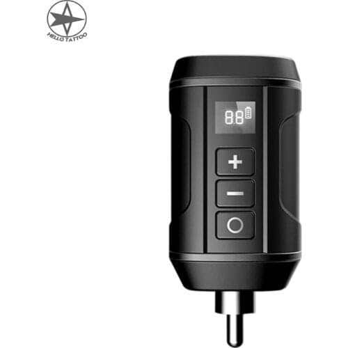 HELLO Wireless Tattoo Power Supply Power PacK Battery Pen Adapter RCA AUDIO DC Interface Rotary Tattoo Machine Fast Chargering