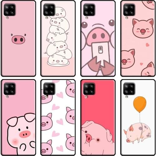 Cartoon Pig Piggy For Samsung Galaxy A12 A52 A72 A71 A51 A41 A31 A70 A50 A40 M31 A02 A20e A21S Phone Cover