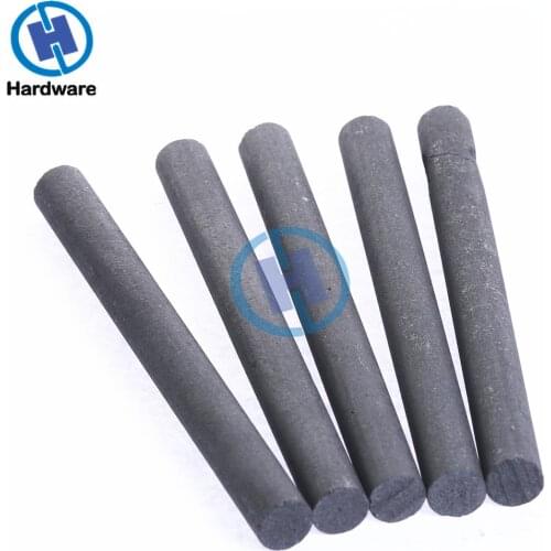 5pcs Black Carbon Rod 99.99% Graphite Electrode Cylinder Rods Bars 100x10mm For Industry Tools