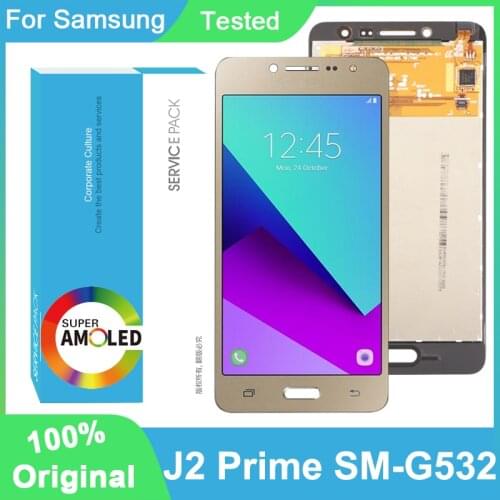 100% Original PLS IPS 5.0'' Display For Samsung Galaxy J2 Prime SM-G532 SM-G532F Full LCD Touch Screen Digitizer Repair Parts