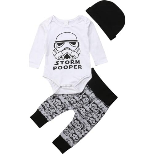 Lioraitiin Infant Baby Boys Girls Clothes Set Long Sleeve Print Letter Romper Jumpsuit T-shirt + Pants Clothes Outfits Set 0-18M