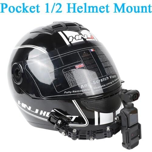Helmet Mount for DJI Osmo Pocket 2,With Expansion Case Suitable for Motorcycle riding Accessories