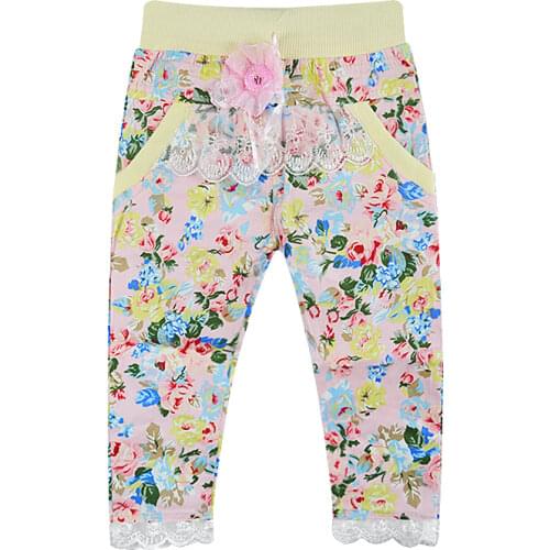 Floral leggings infant pants Elastic waist wholesale clothing 2021 Spring & Autumn cheap stuff baby unisex baby boys clothes