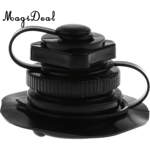 MagiDeal Sturdy Replacement Air Valve Cap Screw for Inflatable Boat Kayak Raft Airbed Dinghy Water Sport Application White/Black