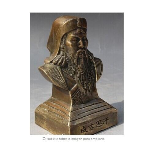 Copper Brass CHINESE crafts decor Asian de tiendas de de bronce Tibet Silver 10 "Marcado Chino Asiento de Plata Tallado