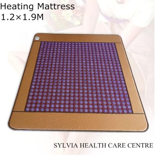 NEW Product 4CM jade stone heating massage mattress Far-infrared Heat Therapy Healing Jade Mat with sleeping eye cover 1.2X1.9M