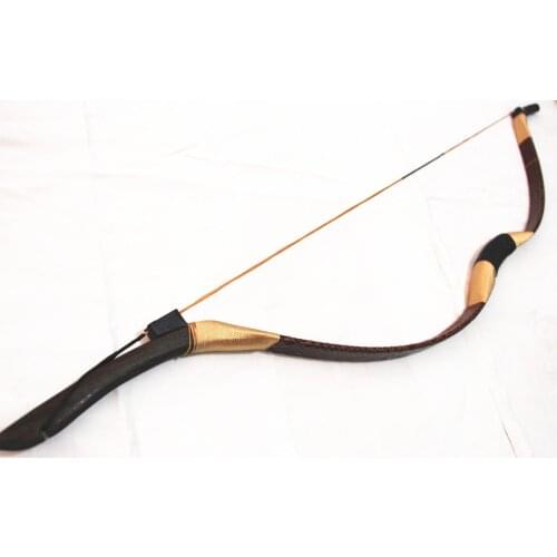 New 30lbs Archery Hunting Recurve Bow Han Dynasty Traditional Snake Skin Bow for Women and Girls