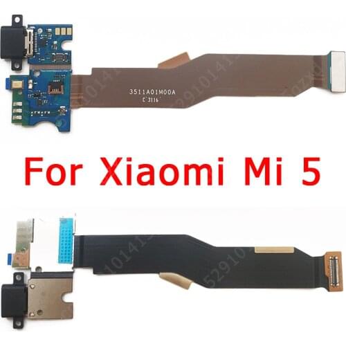 Original Charge Board for Xiaomi Mi 5 Mi5 Charging Port USB Plug PCB Dock Connector Flex Cable Plate Replacement Spare Parts