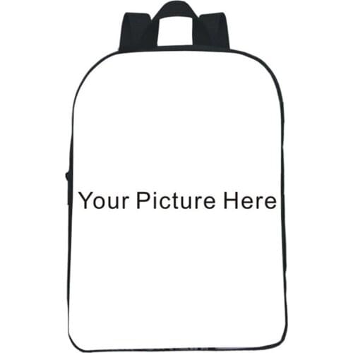 Customize Image Logo Backpack Teens Daily Backpack Boy Girl Schoolbag Children School Shoulder Bags