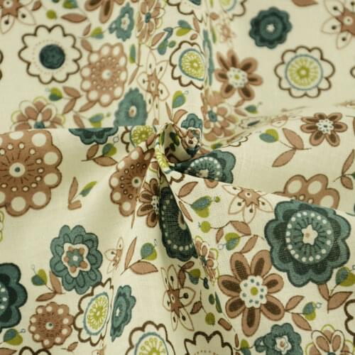 Booksew Printed Different Floral Designs Decoration Tecido DIY Art Work Patchwork 100% Cotton Fabric Sewing Cloth Tela Curtain