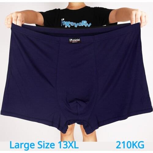 13XL-3XL Plus Men Underwear Male boxer Solid Panties Shorts Mens Cotton Underpants Breathable Intimate Man boxers Large Size