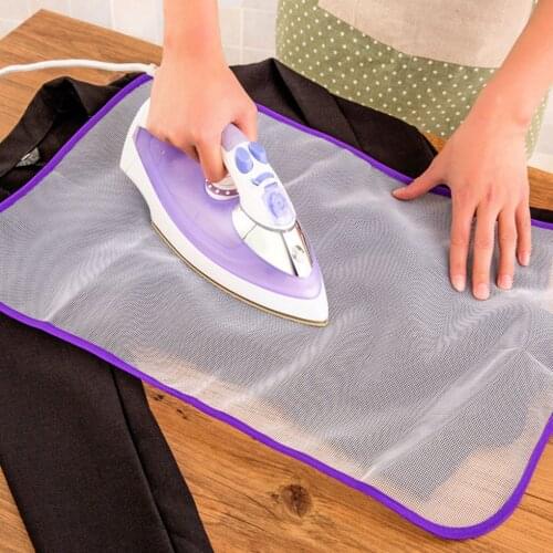 Handy Ironing Mat Household Iron Protective Mesh Cloth Ironing Scorch Heat Insulation Pad High Temperature Resistance Random Col
