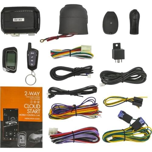 Universal Plug N Play 1600 feet Remote Car Alarm System for nstallation is super easy and fast APP 2 Way Keyless Entry