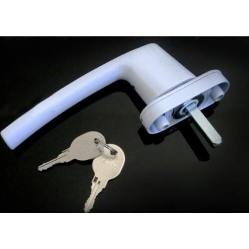 Universal Aluminum Alloy Windows Handle Safe Security Key Locking Window Handle For Double Glazing Latches Door Handle Hardware