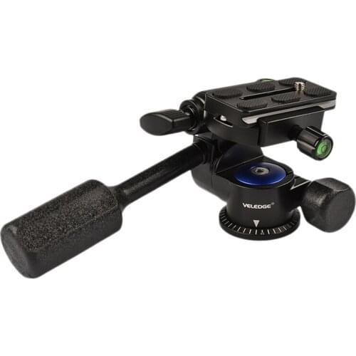 VELEDGE Pan Tilt Gimbal Aluminum Alloy 360 degree Panoramic Photography Pan-Tilt Level for Canon MAX Tripod Slider