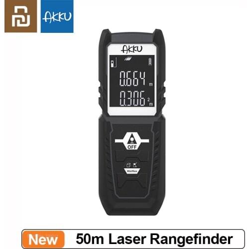 Youpin AKKU 50M Laser Rangefinder HD Digital Screen Laser Distance Meter Long Battery Life laser Range Finder Ruler Tape