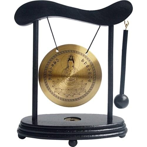 Zen Art Brass Feng Shui Desktop Buddha Gong W Free Fengshuisale Red String Bracelet W1641