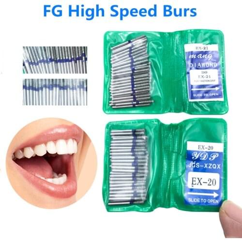 1bag/ 50pcs Dental Diamond FG High Speed Burs for polishing Dental Burs EX SERIES
