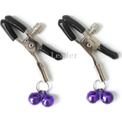 10pairs/lot Breast Clips Metal Sexy Breast Nipple Clamps Bell Adult Game Fetish Flirting Teasing Sex Toy for Couples XN0089