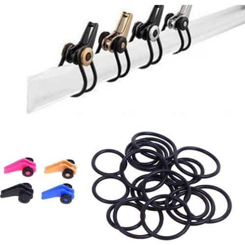 10Pcs ABS Fishing Hook Keeper Holder Rubber Ring Bait Lures Fishhook Safety For Fishing Rod Carp Fishing Accessories