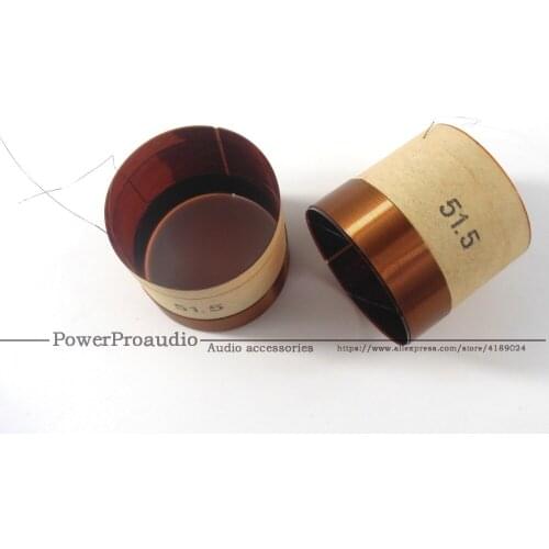 2pcs /lot 51.5 Core Bass Voice Coil 51.5mm Subwoofer 8OHM Speaker Accessories DIY