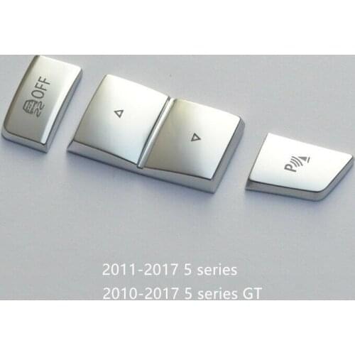 Silver Buttons Decorative Cover Trim Accessories For BMW 5 Series F10 F07 F18