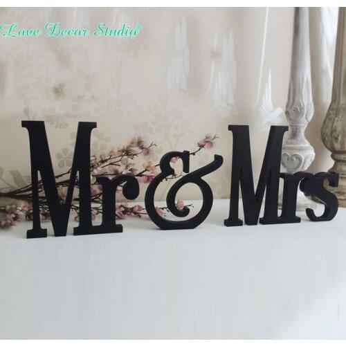 Black MR &MRS sign Wedding Decoration- Photography Prop wedding decoration letters Wedding props letters