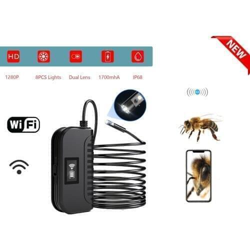 Dual Lens Computers Vehicles Inspection Borescope IP68 Waterproof Function Suitable for Pipes Air Conditioners Endoscope Camera