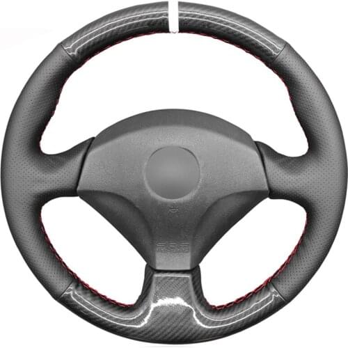 Car Steering Wheel Cover for Honda S2000 2000-2008 Acura RSX Type-S 2005 Civic 2005 Sport Black Leather Carbon Fiber Auto parts