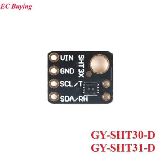 SHT30 SHT31 Temperature and Humidity Sensor Module Microcontroller Digital Output IIC I2C GY-SHT30-D GY-SHT31-D For Arduino
