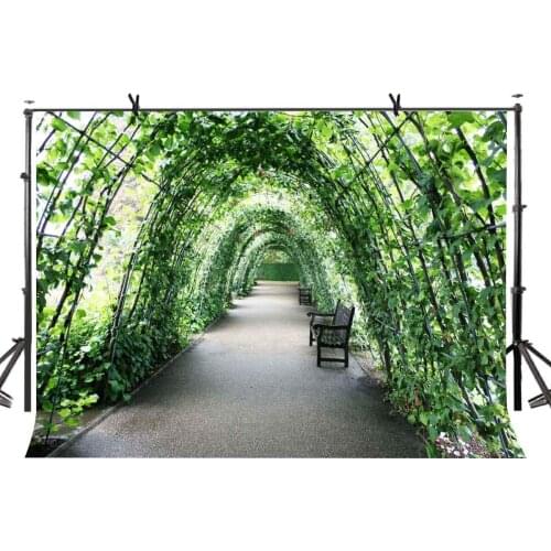 150x220cm Shade Path Backdrop Green Surround Path Photography Background for Camera Photo Props