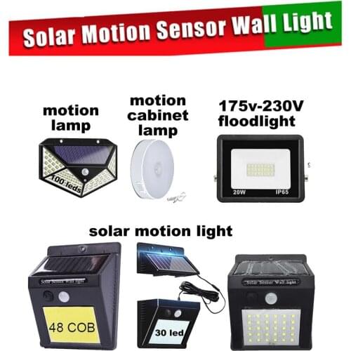 Solar Light PIR Motion Sensor LED Outdoor Waterproof Energy Saving Street Yard Path Solar Power Garden Lamp Sunlight indoor home