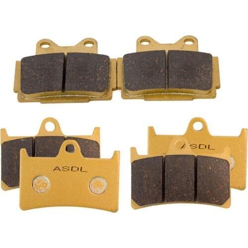 Low Dust Front Rear Brake Pads Set For Yamaha TZR250 TZR 250 TZR250R TZR250S FZR400 FZR400RR FZR 400 FZS600 FZS 600 Fazer 600