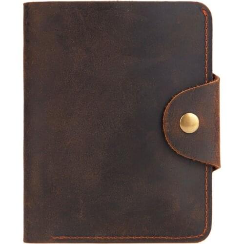 Genuine Leather Wallet Men Handmade Porte Carte Bancaire Mony Bag Men Purse Organizer Billeteras Para Hombre Monederos