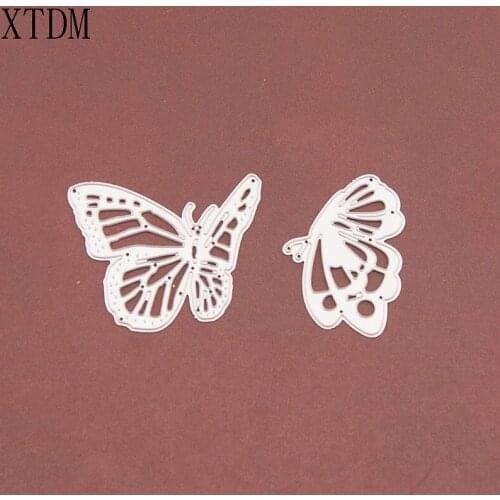Metal craft Couple butterfly paper die cutting dies for Scrapbooking/DIY Easter wedding Halloween Easter card