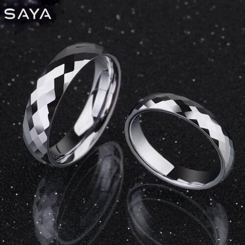 Ring for Men, Tungsten Wedding Rings Dome Band Comfort Fit High Polished Alliance for Wedding, Customized, Free Shipping