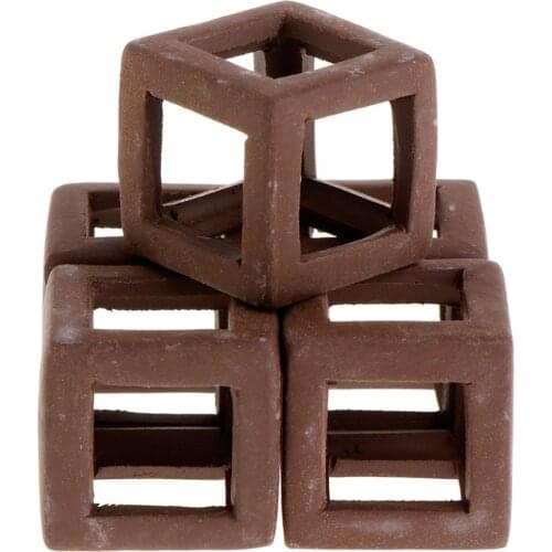 New 5pcs Aquarium Reef Ceramic House Shelter For Small Shrimp Fish APR11