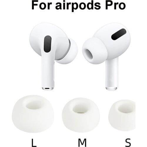 Newest Soft Silicone Earbuds Earphone Tips Earplug Cover for Apple Airpods Pro 3 Pcs L M S Size Headphone Eartips for Airpods 3