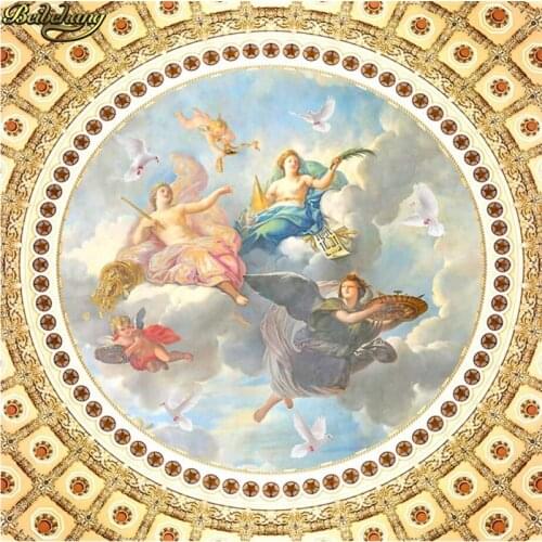 Beibehang papel de parede 3D European ceiling wallpaper Landscape Mural Living Room Bedroom TV Sofa Backdrop Wall paper Covering