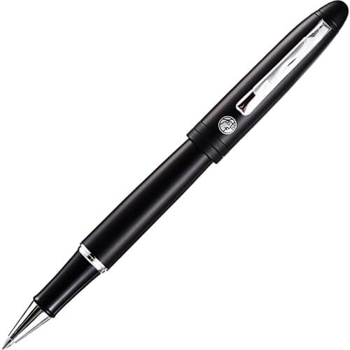 Picasso 932 Inherit Matte Black Roller Ball Pen with Ink Refill, Noblr Gift Box Optional Office Business School Writing Gift