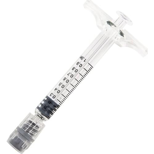 Portable Dispenser 1ml Borosilicate Glass Oil Syringe For Refill Cosmetic Liquid Essential Oil Tools
