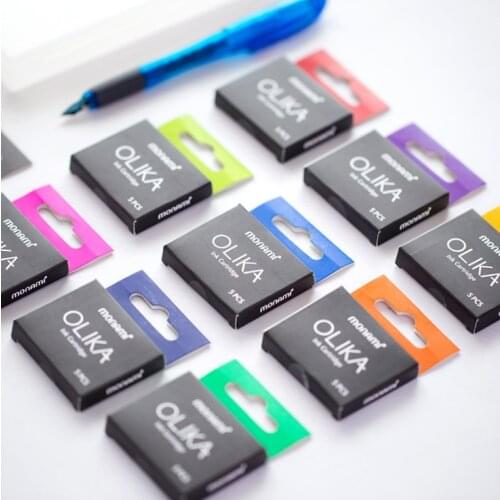 Monami OLIKA Fountain Pen Ink Sac Cartridge Caligraphy Pen Refills Ink Stationery