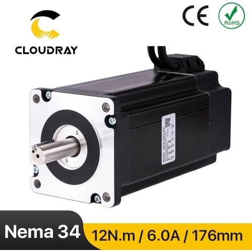 Nema 34 Closed Loop Stepper Motor 12N.m 6.0A 2 Phase Servo Motor with Encoder High Torque for CNC Engraving Milling Machine
