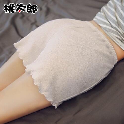 Wood ear design, loose and comfortable, spring and summer thin funds, safety pants