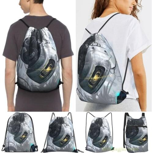 Men Waterproof Purpose Drawstring Backpack Bags Glados Women Outdoor Travel Backpacks Gym Bags Training Swimming Fitness Bag